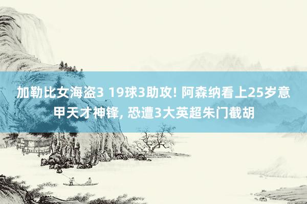 加勒比女海盗3 19球3助攻! 阿森纳看上25岁意甲天才神锋， 恐遭3大英超朱门截胡